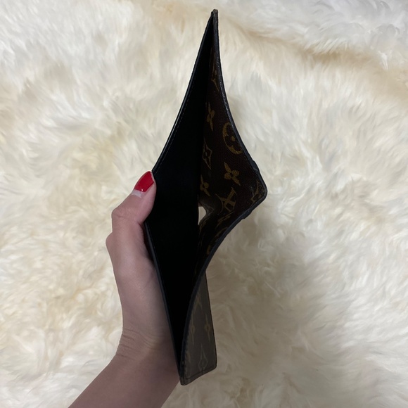 Auth Louis Vuitton Men Wallet PF Gaspar Monogram Macassar Brown/Black #M93801 - Picture 5 of 12